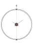 King Home Doble Ring 90 Minimál Acél Falióra Fa Mutatókkal