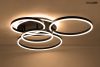 MOOSEE RINGS 5 LED Mennyezeti Lámpa Fekete