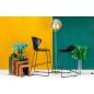 King Home ROLF Polipropilén Bárszék Fekete Modern PC-148A.76