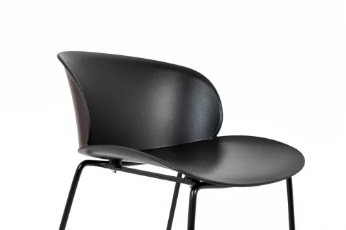 King Home Alto 66 Polipropilén Bárszék Fekete