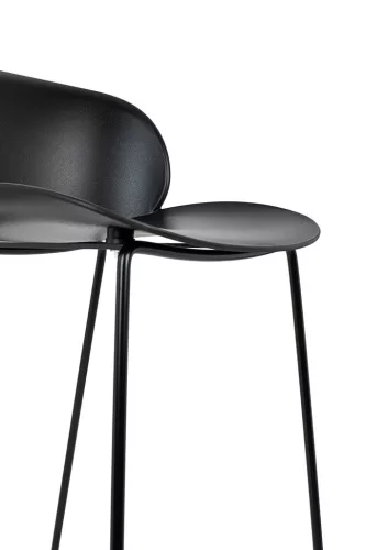 King Home Alto 66 Polipropilén Bárszék Fekete