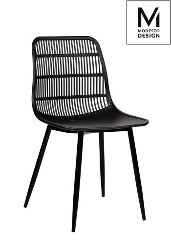 Modesto Design Basket Polipropilén Szék Fekete Rácsos