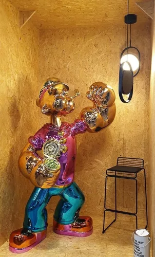 King Home Popeye Üvegszálas Dekorációs Figura 185 cm Többszínű