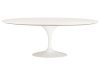 King Home Tulip Ellipse Ovális Étkezőasztal MDF Fehér