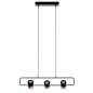 King Home Blink 3 LED Függőlámpa Fém Fekete Állítható