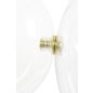 King Home Capri Line 3 Üveg Függőlámpa Arany LED