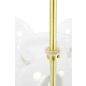 King Home Capri Line 3 Üveg Függőlámpa Arany LED