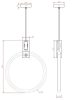 King Home HOPP 40 Modern Függőlámpa Arany LED Gyűrű