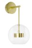 King Home Capri Wall Üveg Gömb Fali Lámpa Arany LED