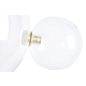 King Home Capri Wall 6 LED Fali Lámpa Üveg Arany Buborékos