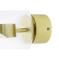 King Home Capri Wall 6 LED Fali Lámpa Üveg Arany Buborékos
