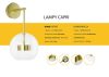 King Home Capri Wall 6 LED Fali Lámpa Üveg Arany Buborékos