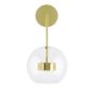 King Home Capri Wall Üveg Gömb Fali Lámpa Arany LED