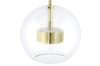 King Home Capri Wall Üveg Gömb Fali Lámpa Arany LED