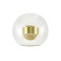King Home Capri Fali Lámpa Üveg Arany LED