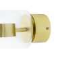 King Home Capri Fali Lámpa Üveg Arany LED