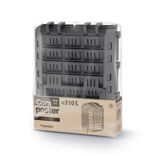Compobox 350L Moduláris Komposztáló Fekete