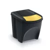 Sortibox 3 Darabos Szelektív Hulladékgyűjtő Rendszer Szett 3x25l Lapos Fekete