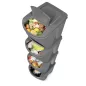   Sortibox 4 Darabos Szelektív Hulladékgyűjtő Rendszer Szett 4x25l Kőszürke