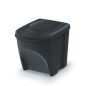 Sortibox 4 Darabos Szelektív Hulladékgyűjtő Rendszer Szett 4x25l Antracit