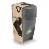 Sortibox 3 Darabos Szelektív Hulladékgyűjtő Rendszer Szett 3x35l Kőszürke