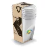 Sortibox 3 Darabos Szelektív Hulladékgyűjtő Rendszer Szett 3x35l Szürke