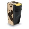 Sortibox 3 Darabos Szelektív Hulladékgyűjtő Rendszer Szett 3x35l Fekete