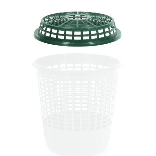 IKOSZ60 Kerti Hulladékgyűjtő Fedél Erdőzöld 465mm