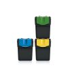 Sortibox 3 Darabos Szelektív Hulladékgyűjtő Rendszer Szett 3x20l Szürke
