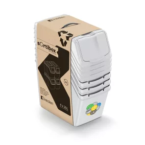   Sortibox 4 Darabos Szelektív Hulladékgyűjtő Rendszer Szett 4x20l Kőszürke