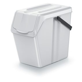 Sortibox 25L Szelektív Hulladékgyűjtő Edény Szürke csomag