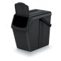 Sortibox 3 Darabos Szelektív Hulladékgyűjtő Rendszer Szett Döntött 3x25l Szürke