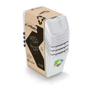   Sortibox 4x25l Szelektív Hulladékgyűjtő Rendszer Szett Kőszürke