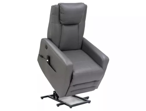 Adonis Buffalo Elektromos Relax Fotel Szürke Műbőr USB-töltővel