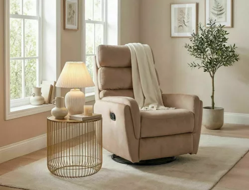 Argos Velvet Kinyitható Pihenőfotel Bézs