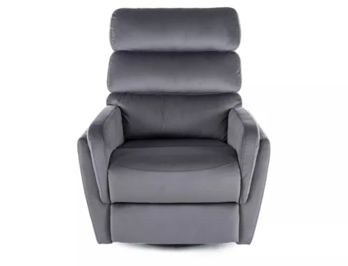 Argos Velvet Relax Fotel Bársony Szürke Forgatható