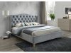Aspen Velvet Luxus Bársony Franciaágy Szürke Steppelt Fejvéggel ASPENV160SZD