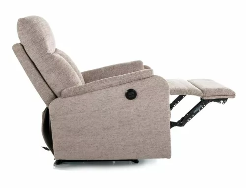 Atlas Raven Elektromos Relax Fotel Raven Szövet Sötét Bézs