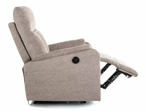 Atlas Raven Elektromos Relax Fotel Raven Szövet Sötét Bézs