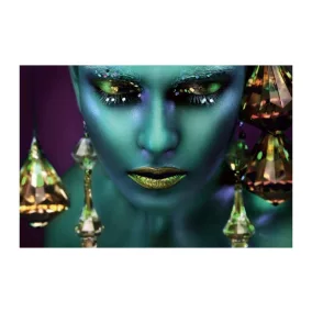 Avatar Fantasy Edzett Üvegkép Metalizált Türkiz 120x80