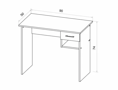 Signal B-011 Kompakt Íróasztal Laminált Artisan Tölgy/Antracit Fiókos