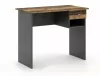 B-011 Modern Íróasztal Laminált Ófa-Szürke Fiókos