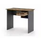 B-011 Modern Íróasztal Laminált Ófa-Szürke Fiókos