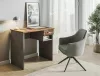 B-011 Modern Íróasztal Laminált Ófa-Szürke Fiókos