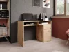 B-012 Artisan Tölgy Laminált Íróasztal Tárolórekesszel