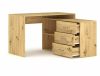 Modern Artisan Sarok Íróasztal Laminált Tölgy Fiókos