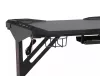 B-216 LED Gamer Íróasztal Fekete MDF Fém Vázzal