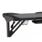 B-216 LED Gamer Íróasztal Fekete MDF Fém Vázzal