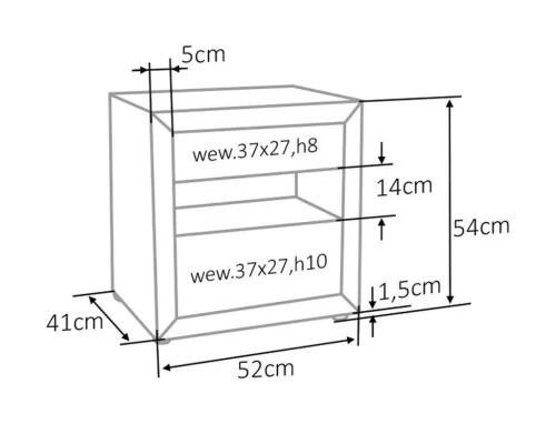 ET-003 Velvet Bézs Bársony Éjjeliszekrény Két Fiókkal