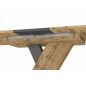 Exel Artisan Kihúzható Étkezőasztal Laminált Tölgy-Antracit X-Lábbal